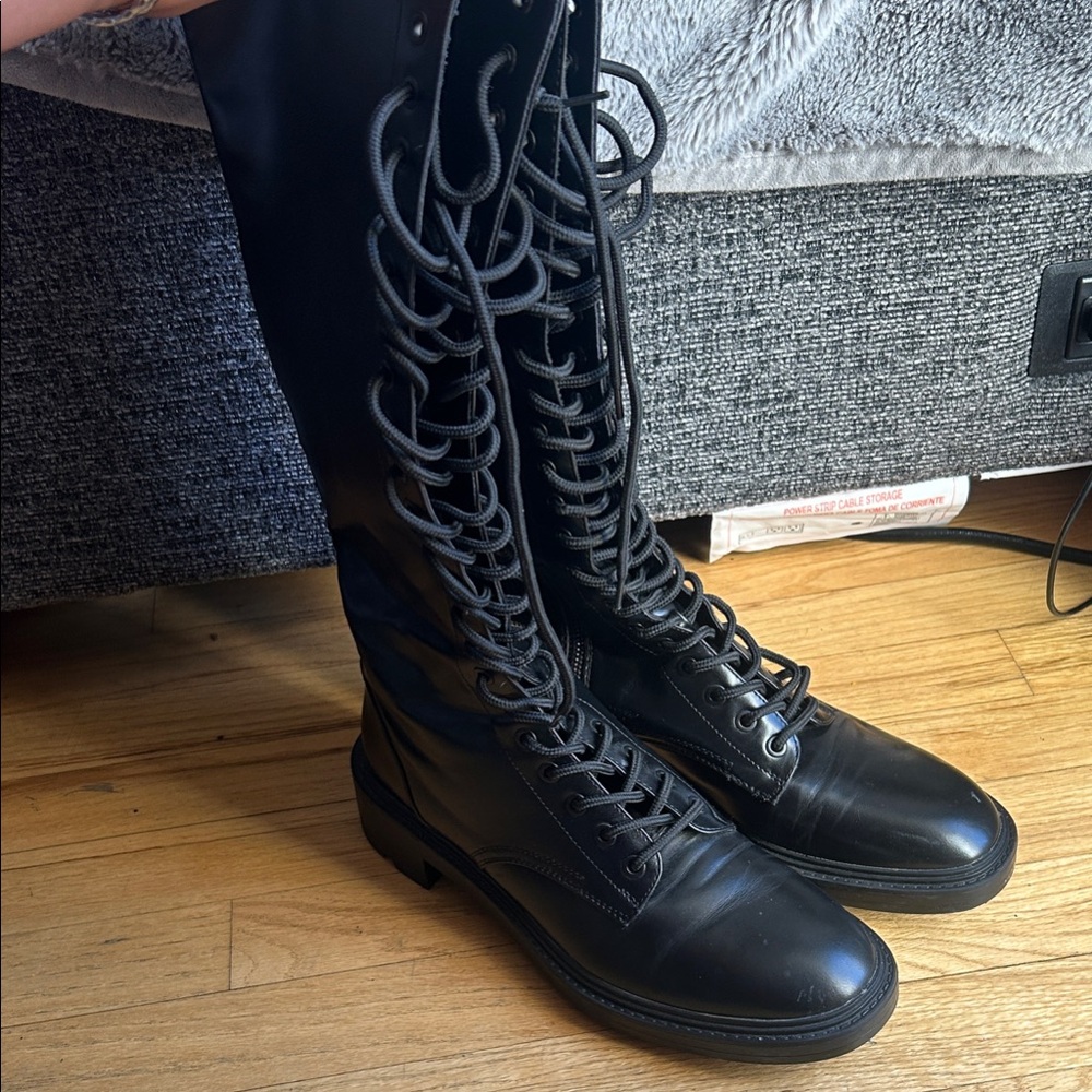 ZARA Lace up Combat Boot